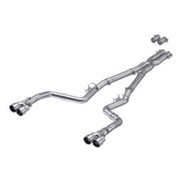 MBRP 15-Up Challenger 5.7L /  17-Up 6.2L/6.4L 3in Race Series Cat-Back w/ Quad Tips AS Exhaust - S7114AL
