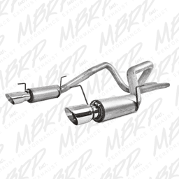 MBRP 05-09 Ford Mustang GT 4.6L Dual Split Rear Race Version AL/ 3in Cat Back Exhaust System - S7270AL