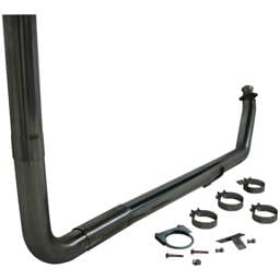 MBRP Exhaust 4" Turbo Back, Single SMOKERS, T409 S8112409