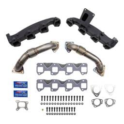 Wehrli 2017-2025 L5P Duramax Billet Exhaust Manifold & 2" Stainless Up Pipe Kit