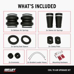 Air Lift 05-14 Ford Mustang S197 Coil to Air Upgrade Kit - 83015