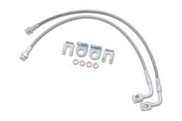 Zone Offroad 07-18 Jeep Wrangler JK Rear 4-6in Stainless Barake Lines - ZONJ5406