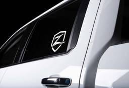 Zone Offroad Shield Decal - 7in White - ZONU9107