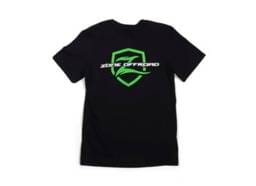Zone Offroad Black Premium Cotton T-Shirt - Green Logo - 4XL - ZONU91604XL