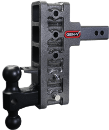 Gen-Y Mega Duty 2in Offset Shank 7.5in Drop 2K TW 10K Hitch w/GH-031 Dual-Ball/GH-032 Pintle Lock - GH-425