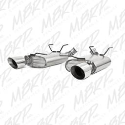 MBRP Exhaust 2 1/2" Dual Muffler Axle Back, Split Rear, AL S7242AL