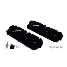 HSP 2001-2004 Chevrolet / GMC Billet Valve Covers Silk Satin Black