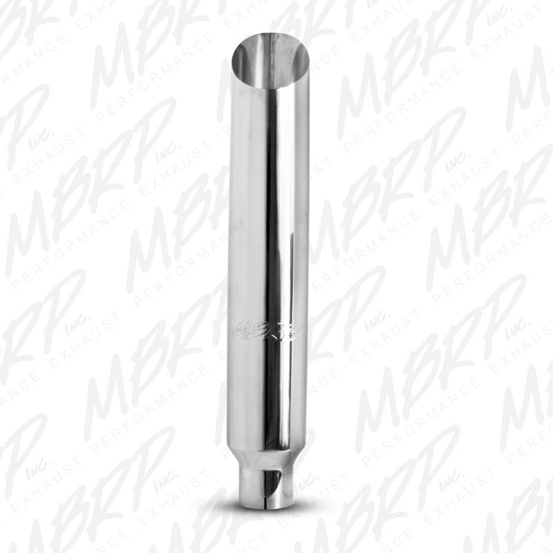 MBRP Exhaust 1 pc Stack 6" Angle Cut 36" Mirror Polished T304 B1610