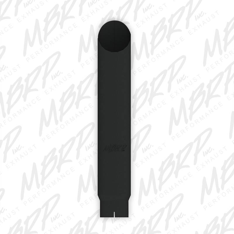 MBRP Exhaust 1 pc Stack 6" Angle Cut 36" Black Coated, 5" inlet B1660BLK