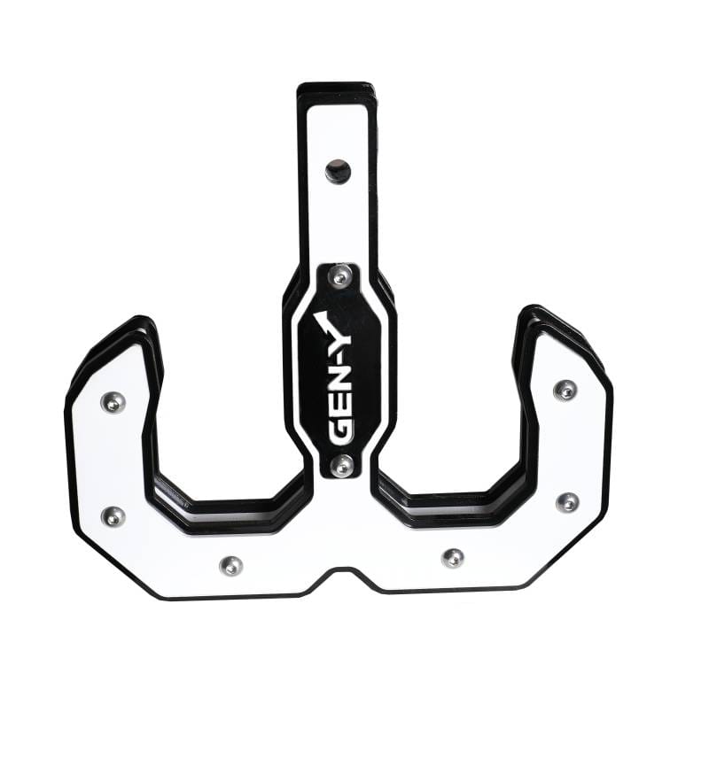 Gen-Y Hulk 2.0 16K Tow Hook 2in Shank - Black/White - GH-0069-W