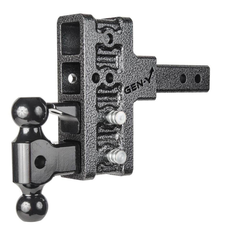 Gen-Y Mega Duty 2in Shank 5in Offset Drop 2K TW 16K Hitch w/GH-051 Dual-Ball/GH-032 Pintle Lock - GH-224