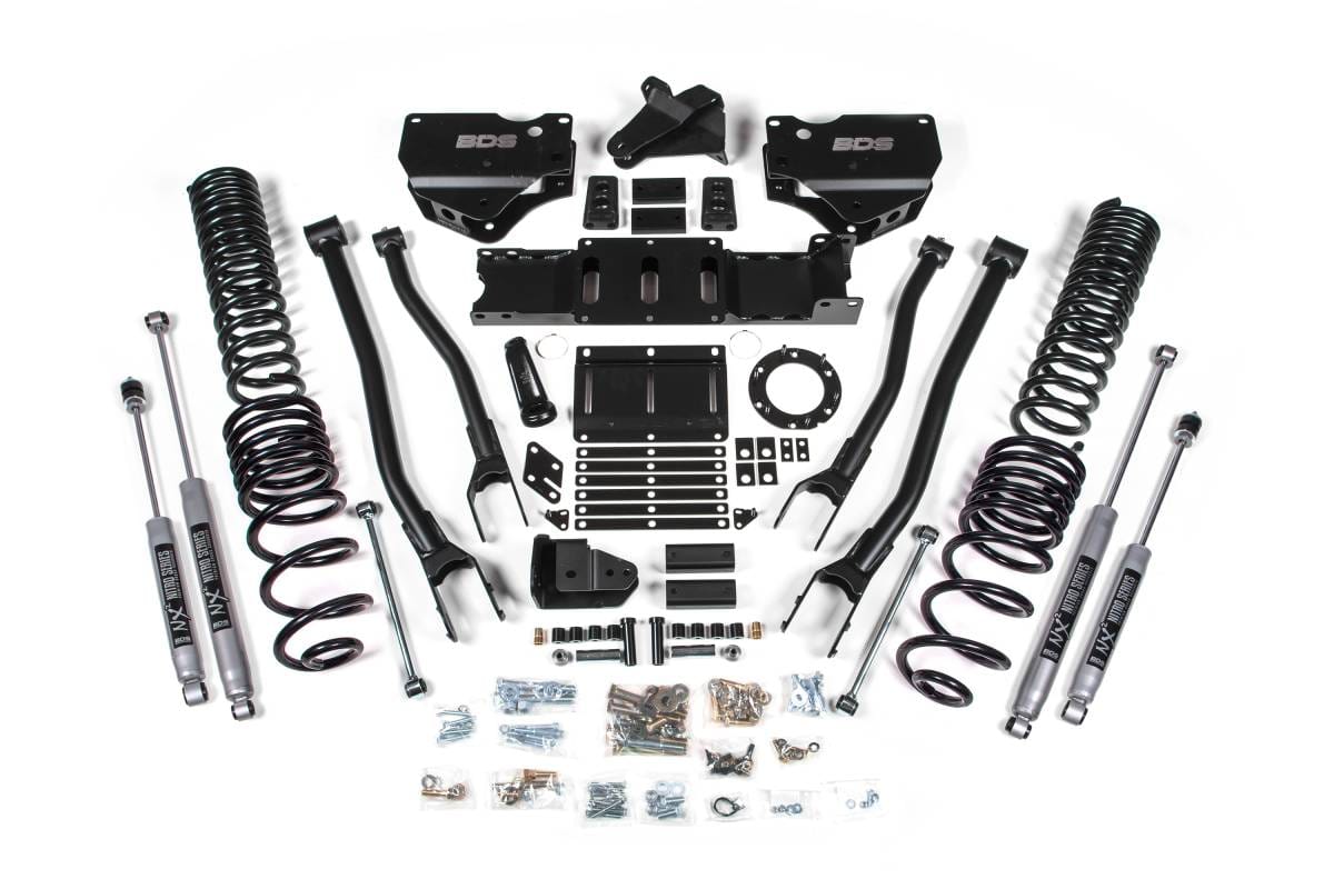 BDS Suspension 2019-2024 Ram 2500 4" 4-Link Diesel - Rear Coil Springs - Fox Shocks - BDS1674FS