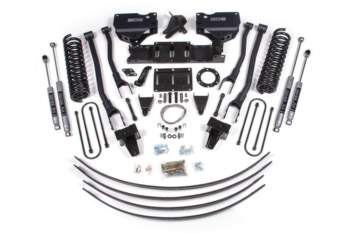 BDS Suspension 2019-2024 Ram 3500 8" 4-Link Diesel - AAL w/ 5" block w/ overload - 8 bolt T-Cas - BDS1731H