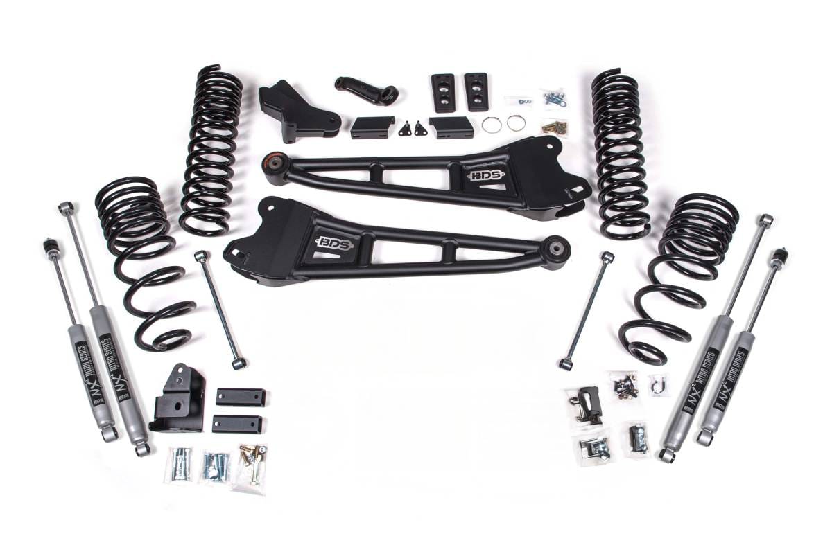BDS Suspension 2025 Ram 2500 4wd (Diesel) 4" Radius Arm Suspension Lift Kit, 2.5" Rear Lift, Co - BDS2143PS