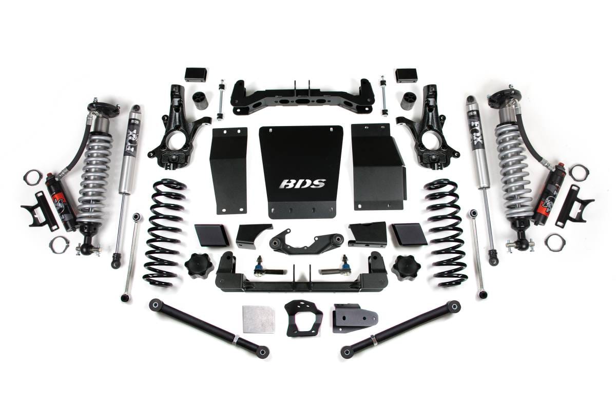 BDS Suspension 2015-2019 GM SUV 4WD 6" Suspension Lift Kit, Alum/Stamped, 6" Rear, Coil Spring - BDS732PSS