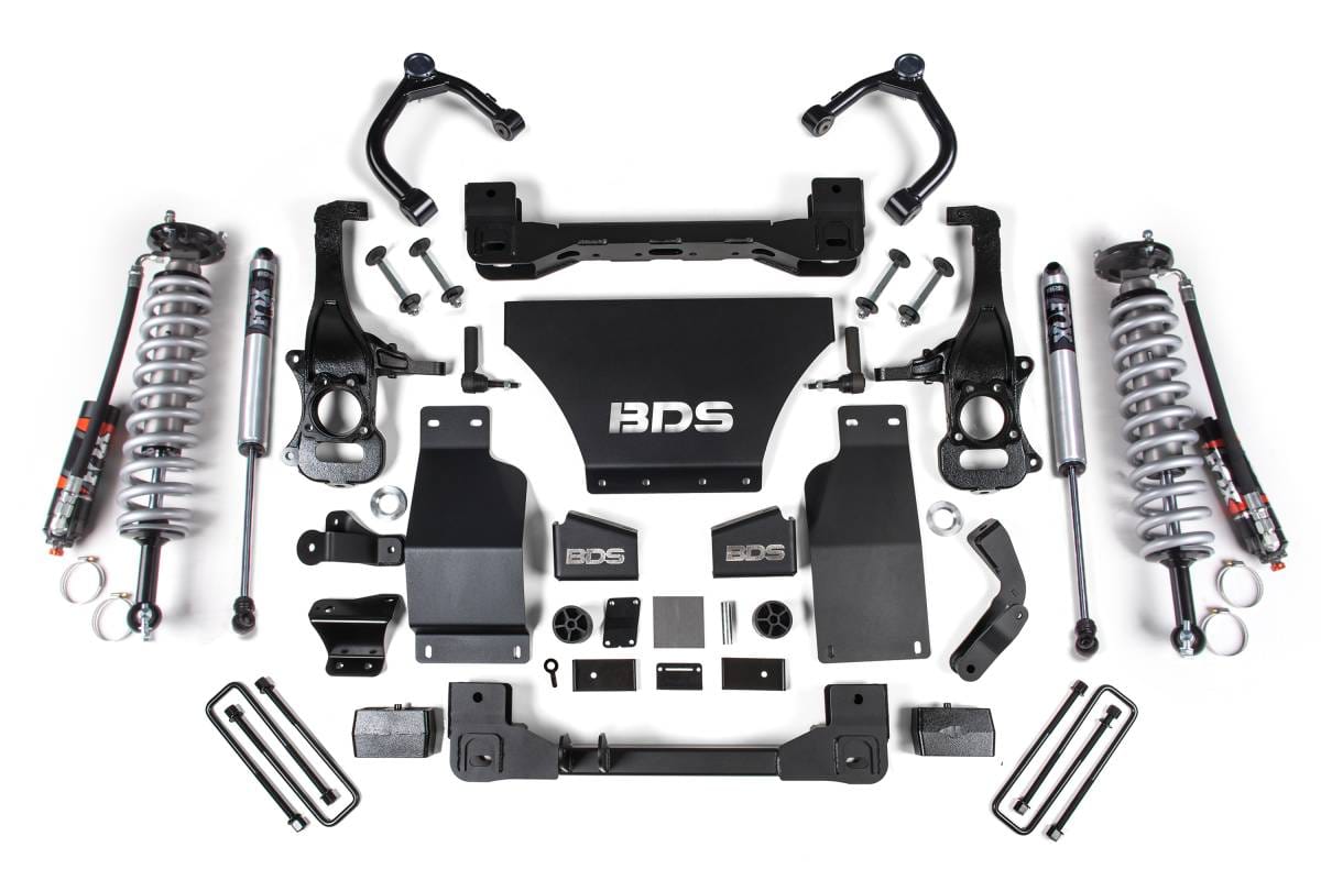 BDS Suspension 2019-2024 Chevy/GMC 1500 4wd 4" Coilover Suspension System With 2.5 Front w/DSC - BDS781FPE