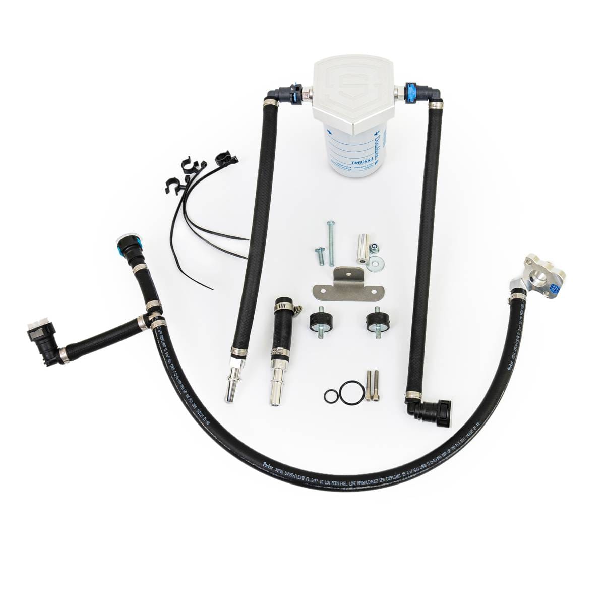 S&S Diesel Gen2.1 2011+ 6.7L Power Stroke CP4 Disaster Prevention Kit with Return Filter Assembly - CP4-6.7F-BP-G2.1