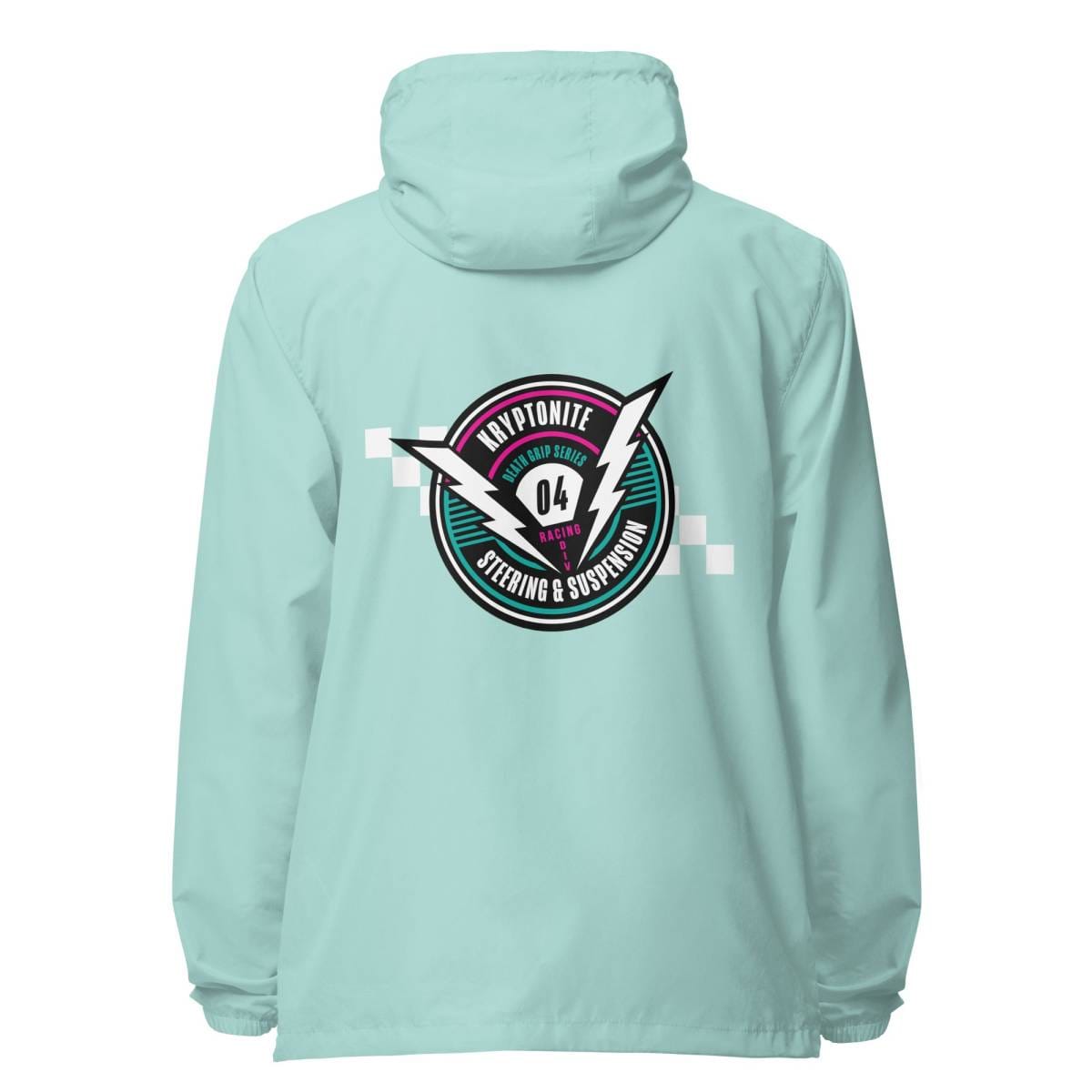 KRYPTONITE 'RACING DIVISION' MNT WINDBREAKER - Aqua/White Zipper, 2XLarge - KRY3548652_15915