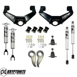 KRYPTONITE STAGE 4 LEVELING KIT WITH FOX 2.5 HTO SHOCKS 2020-2024