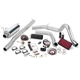 Banks Power 99 Ford 7.3L F250/350 Auto Stinger-Plus System - SS Single Exhaust w/ Black Tip - 47521-B
