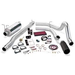 Banks Power 99.5 Ford 7.3L F250/350 Auto Stinger System - SS Single Exhaust w/ Black Tip - 47531-B