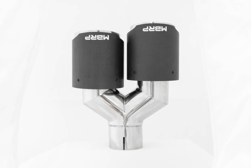 MBRP Universal Carbon Fiber Dual Tip 4in OD/2.5in Inlet - T5177CF image 4