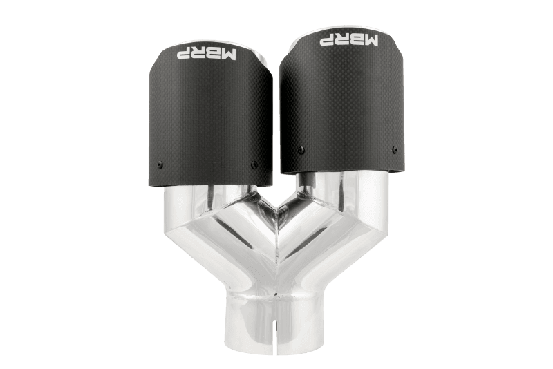MBRP 3in ID / Dual 4in OD Out Staggered L 9.87in / R 9.37in Dual Wall Carbon Fiber Univ Exhaust Tip - T5182CF image 2