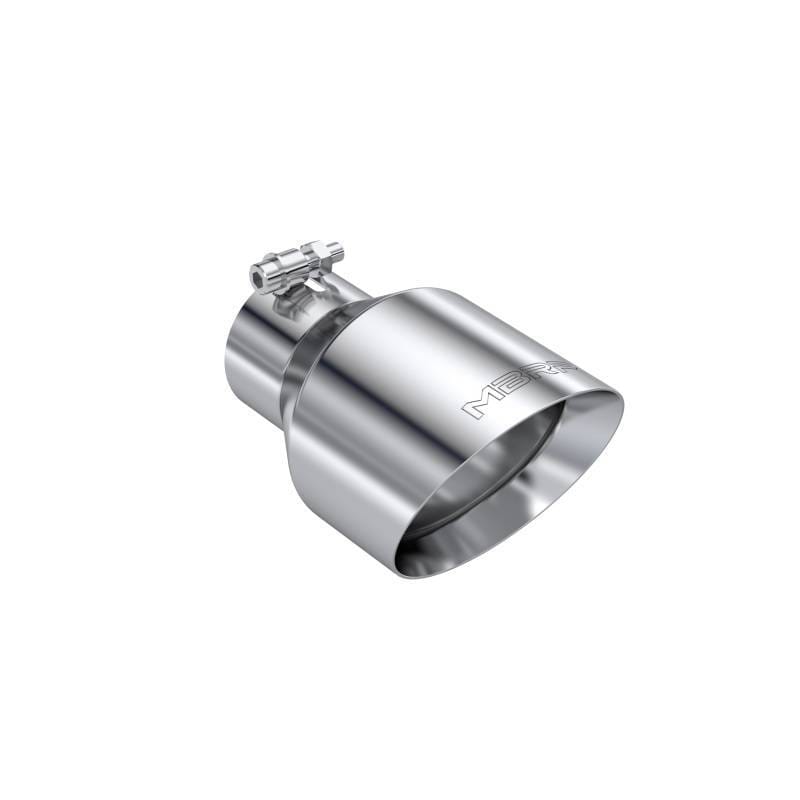 MBRP Universal T304 Stainless Steel Tip  3on ID / 5in OD Out / 8in Length Angle Cut Dual Wall - T5187 image 2