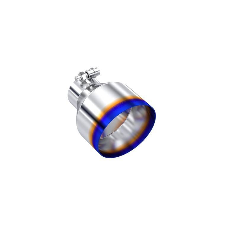 MBRP Univ. T304 Stainless Steel Burnt End Tip 2.5in ID / 5in OD / 6.5in Length Angle Cut Single Wall - T5190BE image 2