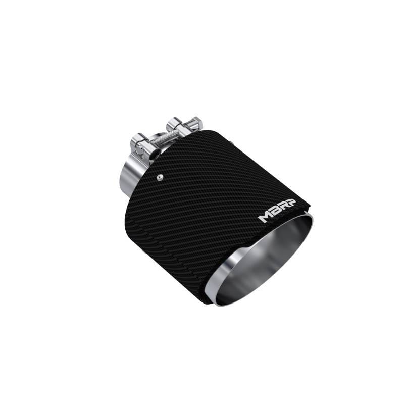 MBRP Universal Carbon Fiber Tip 2.5in ID / 5in OD Out / 6.5in Length Angle Cut Dual Wall - T5190CF image 2
