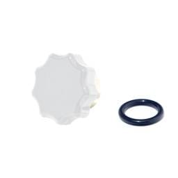HSP 01-16 Chevrolet/GMC Billet Oil Fill Cap For Factory Filler Neck Polar White HSP Diesel