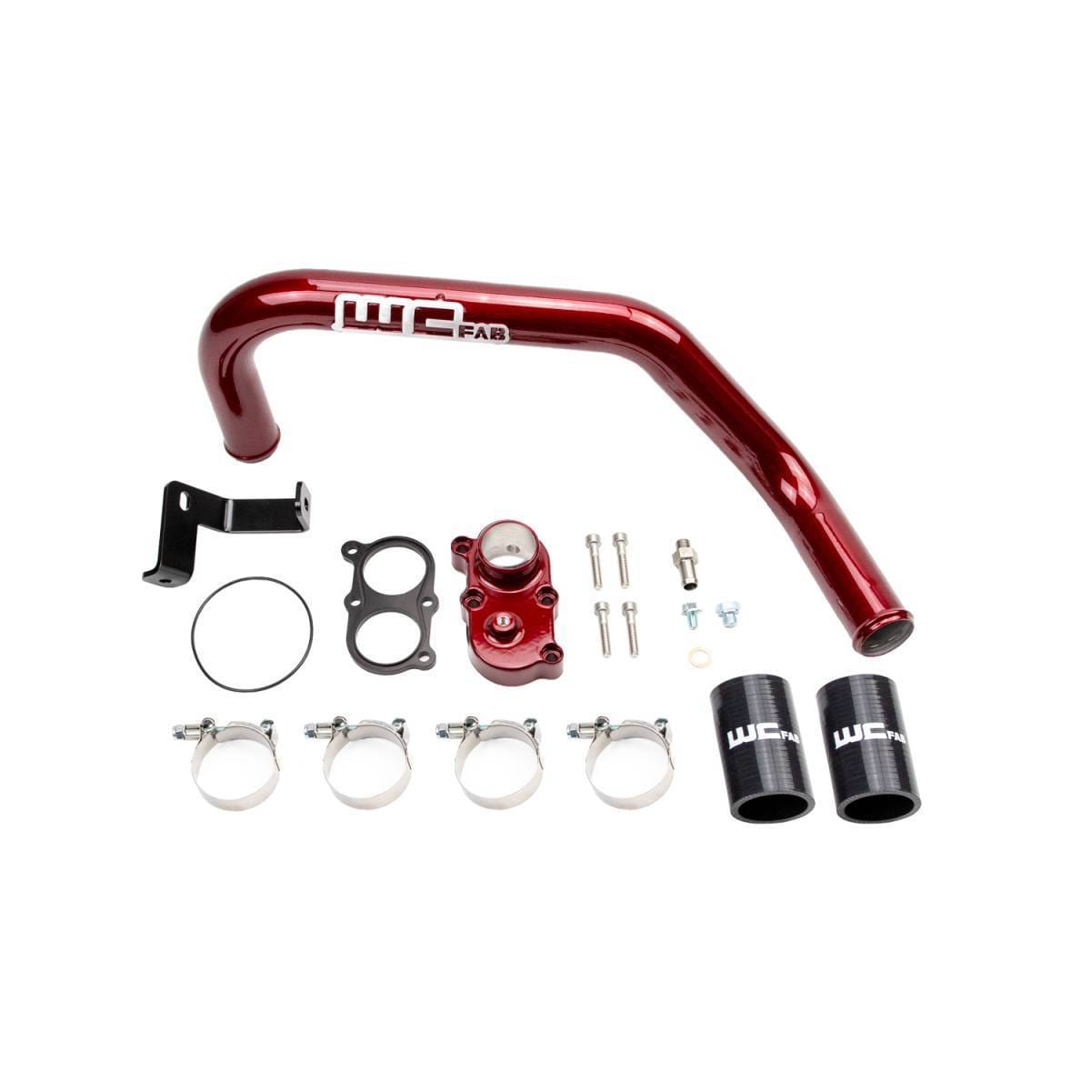 Wehrli 2006-2010 LBZ/LMM Duramax Top Outlet Billet Thermostat Housing and Upper Coolant Pipe Kit for DUAL CP3 image 2