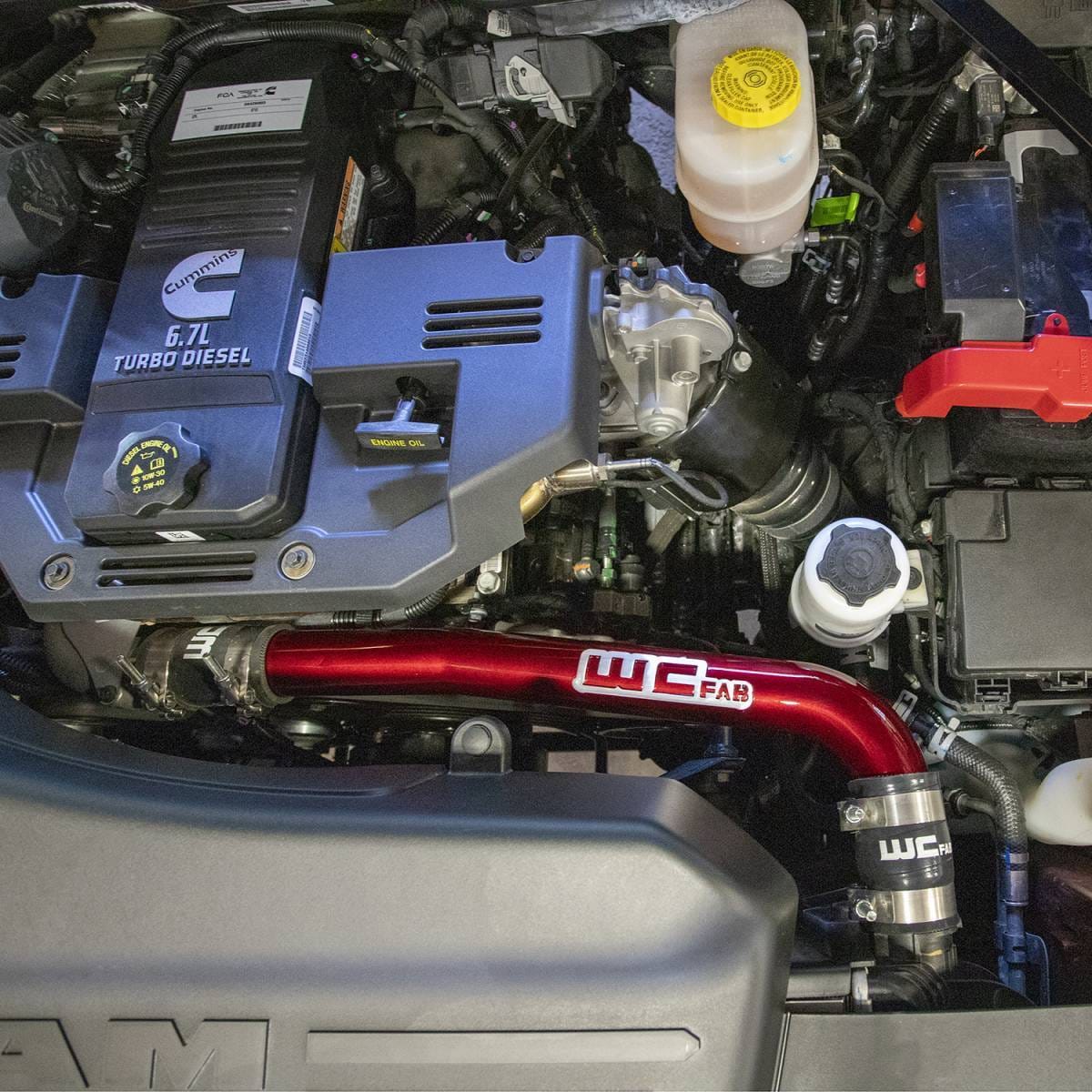 Wehrli 2019-2024 6.7L Cummins Standard Output (SO) Upper Coolant Pipe image 4