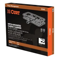 48in. x 20in. Black Steel Basket Cargo Carrier (1-1/4in.; 2in. Adapter; 500 lbs.