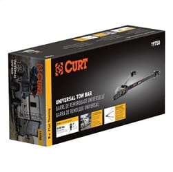 Universal Tow Bar with 2in. Coupler; 5;000 lbs; Adjusts 26in. to 40in.