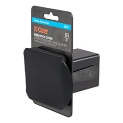 2in. Black Steel Hitch Tube Cover