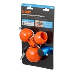 Universal Tri-Ball Trailer Coupler Lock; Fits 1-7/8in.; 2in.; 2-5/16in.