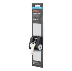Coupler Lock (1/4in. Pin; 3/4in. Latch Span; Padlock; Black)