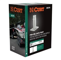 Pin-On Jack Foot (Fits 2in. Tube; 2;000 lbs; 8-1/2in. Height; Packaged)
