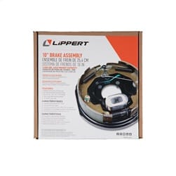 Forward Self-Adjusting Trailer Brake Assembly; 10in. x 2-1/4in.; 4 Bolt; Left thumbnail 5