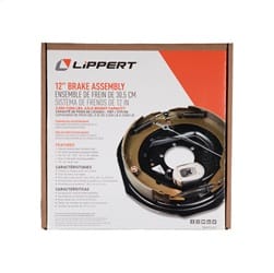 Forward Self-Adjusting Trailer Brake Assembly; 12in. x 2in.; 5 Bolt; Left thumbnail 4