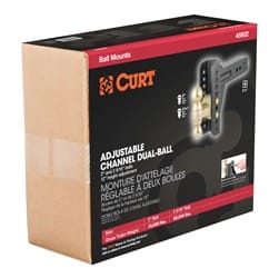 Adjustable Channel Mount with Dual Ball (2-1/2in. Shank; 20;000 lbs.; 6in. Drop) thumbnail 2