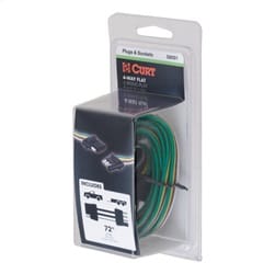 4-Way Flat Connector Plug/Socket with 72in. Wires (Packaged)