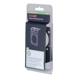 Connector Mounting Bracket for 7-Way RV Blade (Black; Packaged)