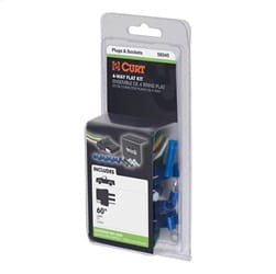 4-Way Flat Connector Socket with Hardware (Vehicle Side; Packaged)