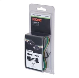 4-Way Flat Connector Plug/Socket with 12in. Wires (Packaged)