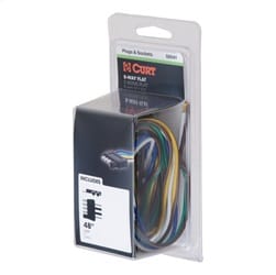 5-Way Flat Connector Plug with 48in. Wires (Trailer Side; Packaged)