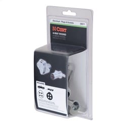 4-Way Round Connector Plug/Socket (Packaged)