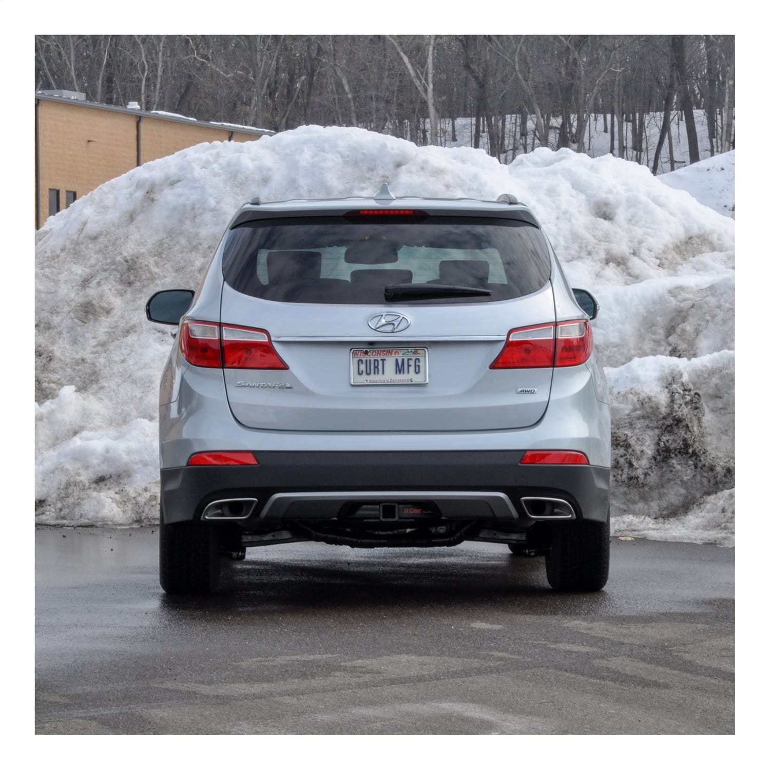 Class 3 Trailer Hitch; 2in. Receiver; Select Hyundai Santa Fe thumbnail 3