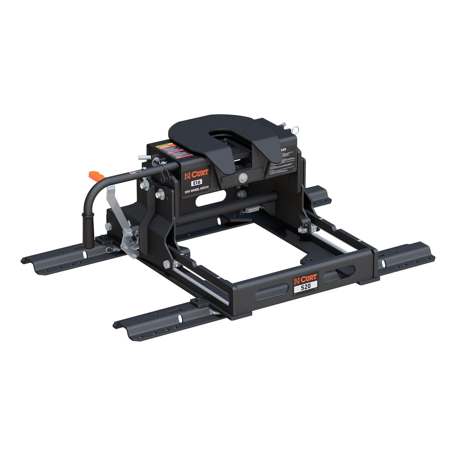 E16 Sliding 5th Wheel Hitch with Rails; 16;000 lbs.